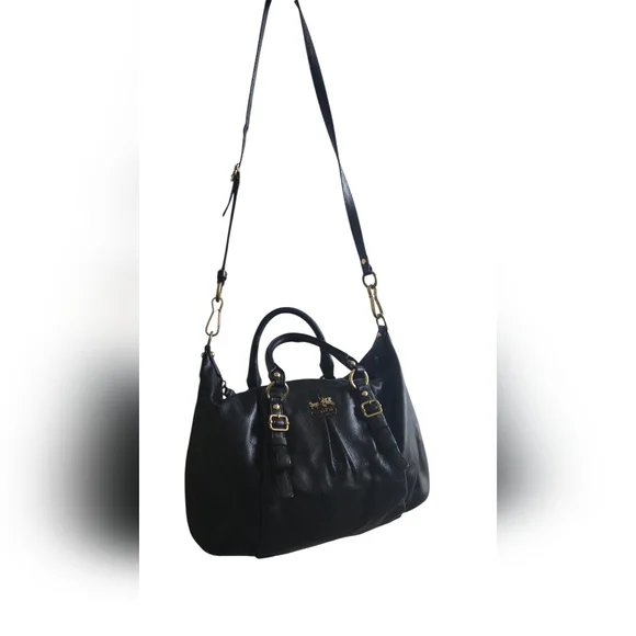 Coach Vintage  Juliette Black Leather  Bag - Picture 3 of 16